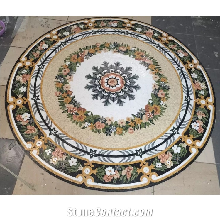 Custom Flower Patterns Mosaics Wall Tiles Designs