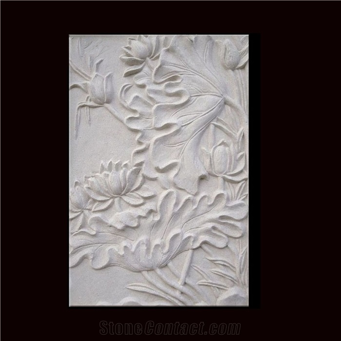 Customized Stone Reliefs 3D Carved Marble Wall Relief