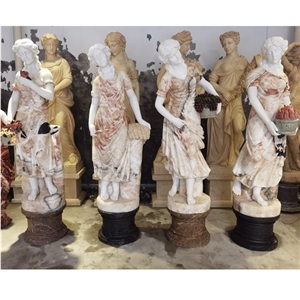 Life Size Four Goddesses Of The Seasons Statues For Garden
