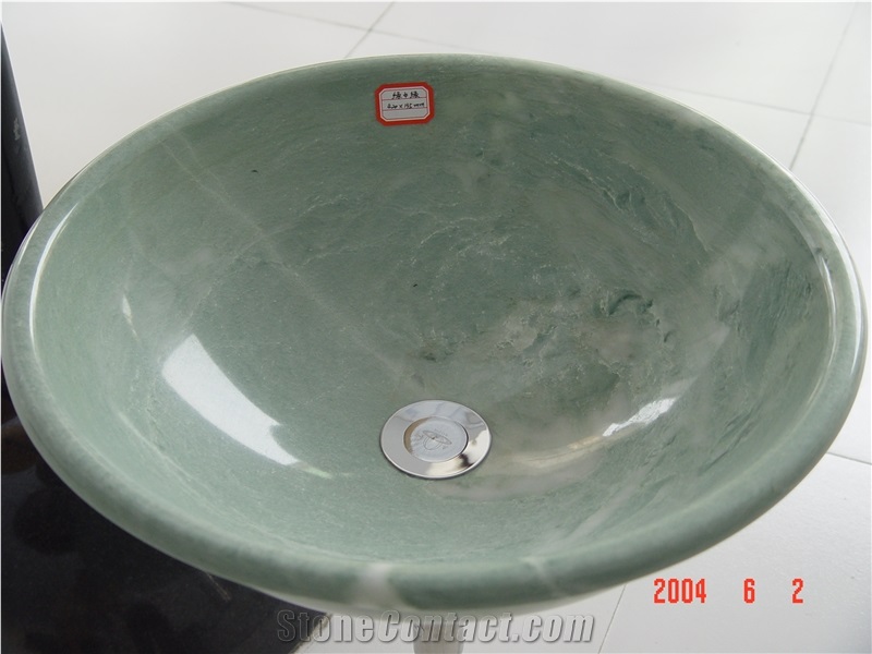 Light Green Marble Cheap Sink For Bathroom