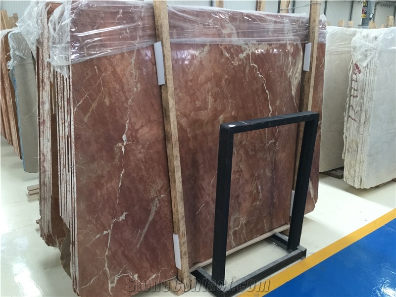 Red Polished Marble Flooring Tiles And Slabs