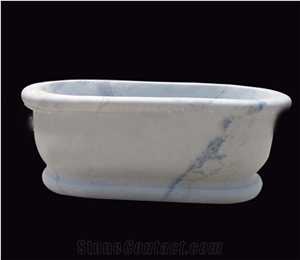 White Stone Bathtub For Hotel Bathroom