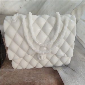 China Hanbai White Pure White Plain Chanel Stone Marble Bags