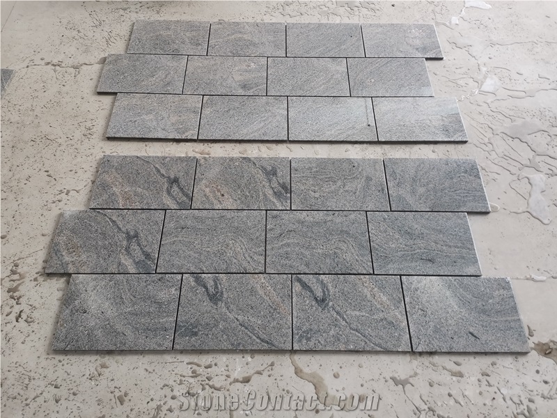 Australia Grey Landscape Stone Flamed Granite Tiles