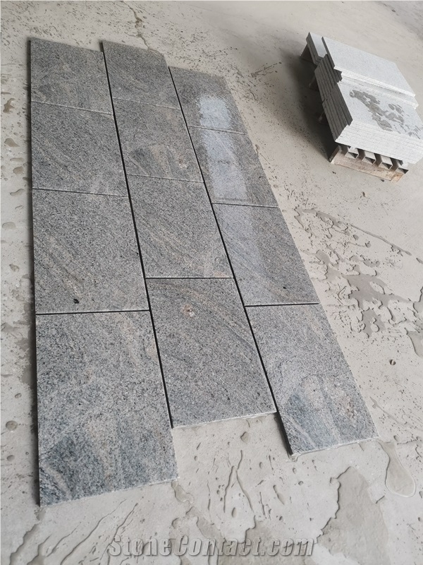 Australia Grey Landscape Stone Flamed Granite Tiles