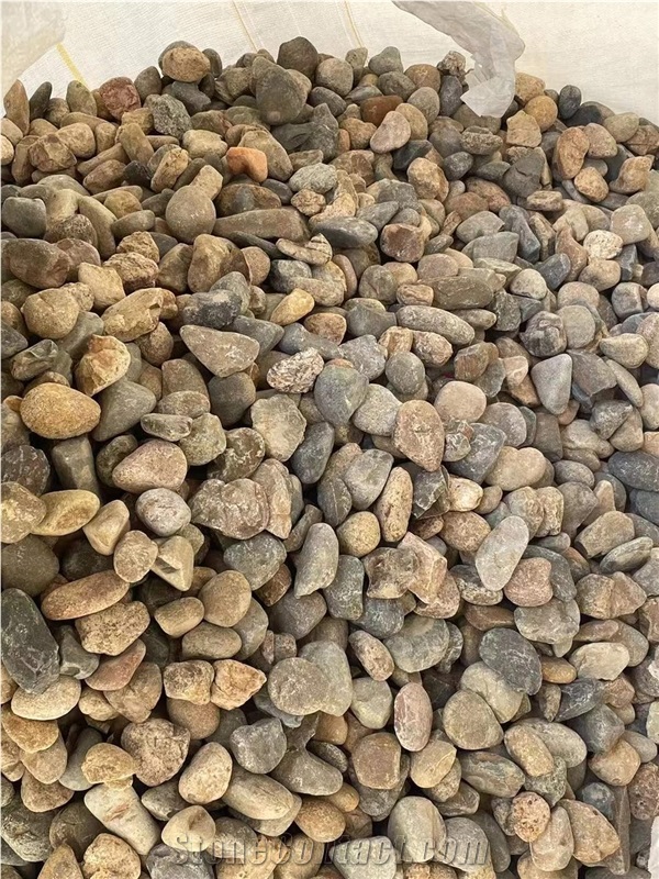 300-500 MM Multi Size Mixed Color River Stone Pebble Gravels