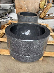 Chinese Dark Grey Granite G654 Sinks Water Basin Lavabo