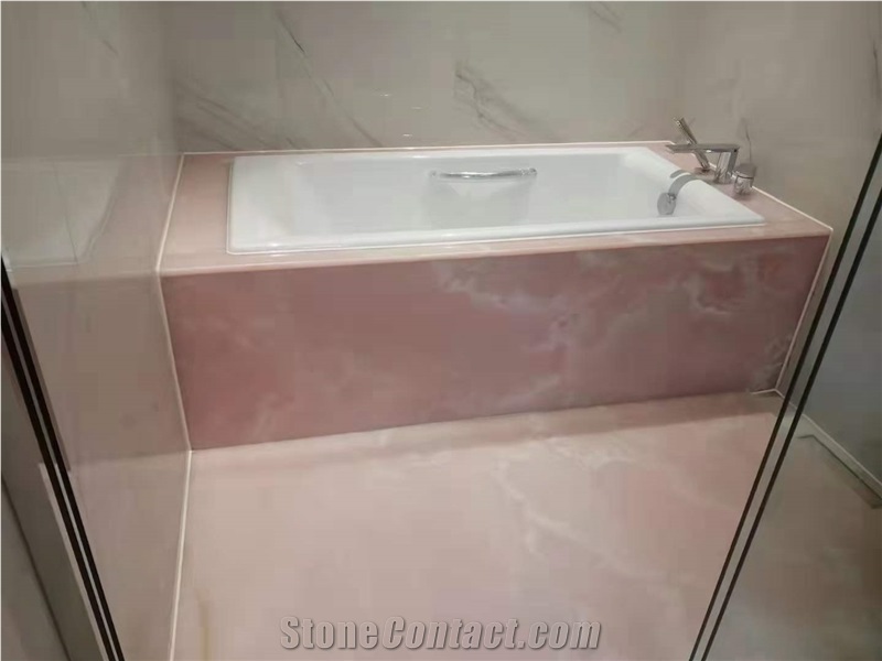 Pink Onyx Large Panels For Interior Luxury Decoration