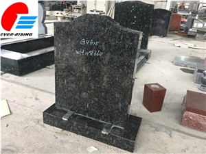 Blue Butterfly Upright Headstone,Single Monument