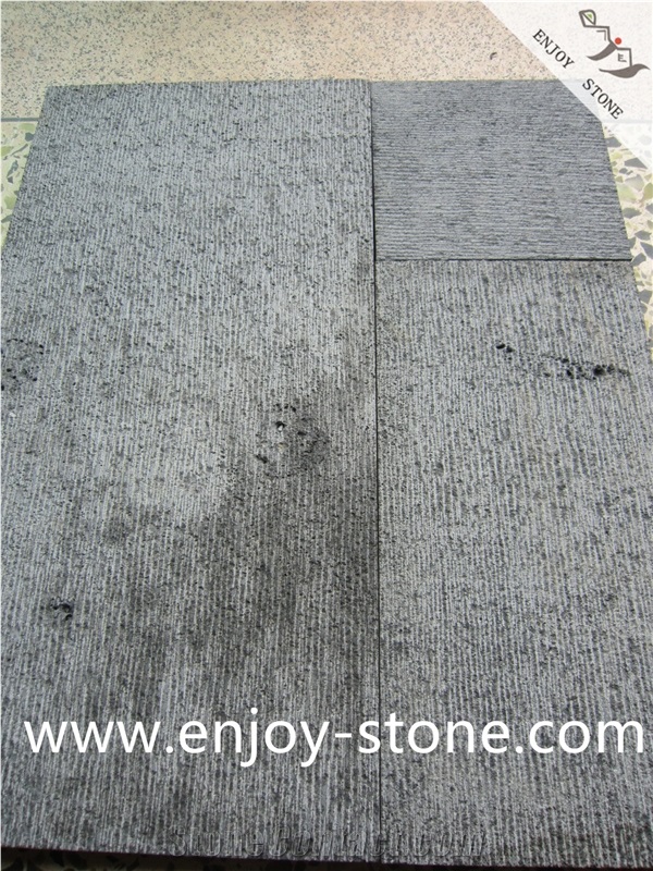 Chiseled Zhangpu Grey Basalt Tiles