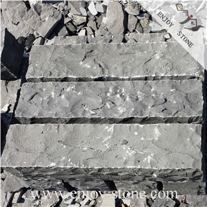 Zhangpu Black Basalt Palisade/Natural Split Garden Pillar