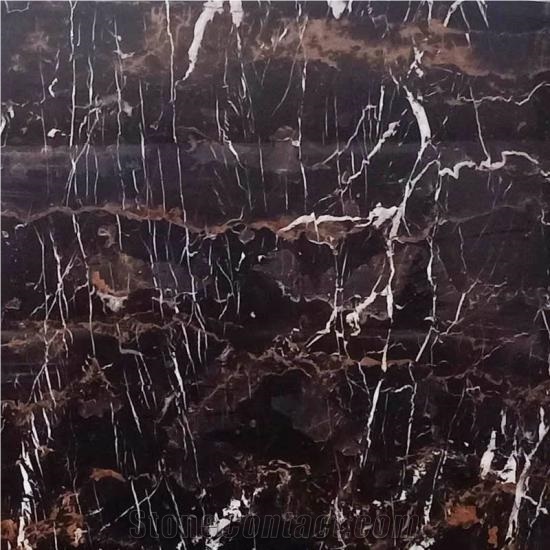 Pakistan Black And Gold Marble Slab