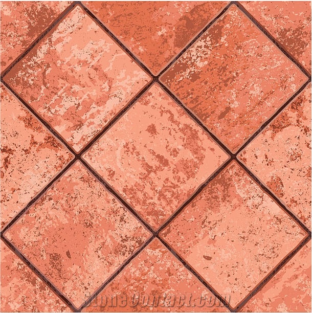 Seamless Terracotta Floor Tile