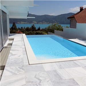 Anti-Slip White Granite Pool Coping Tile