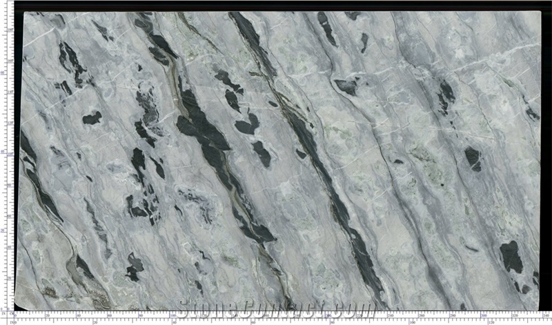 Black & White  Polished Arctic Ocean Slab Own Quarry Suplier