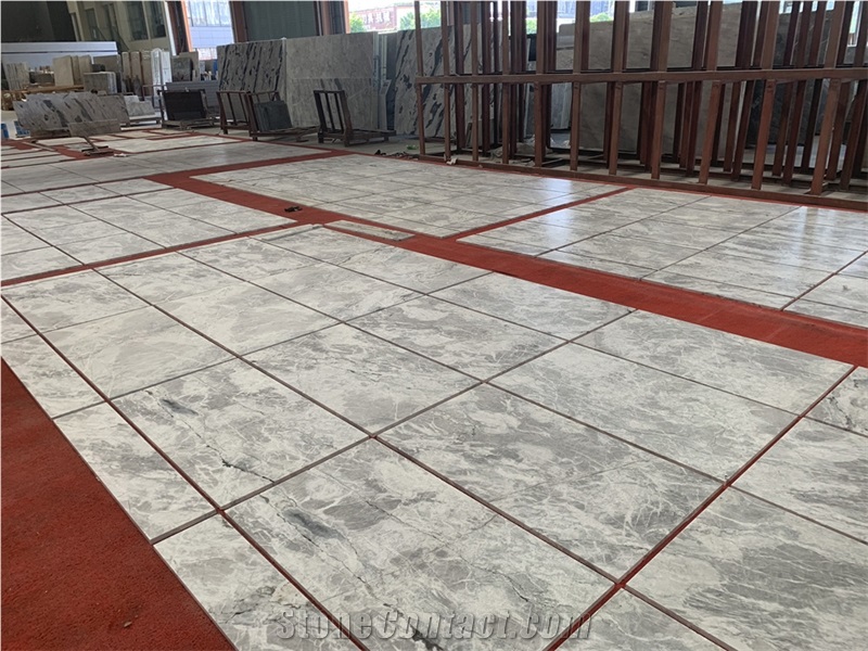 Own Quarry Arctic Sky Blue Quartzite Leathered Floor Tiles