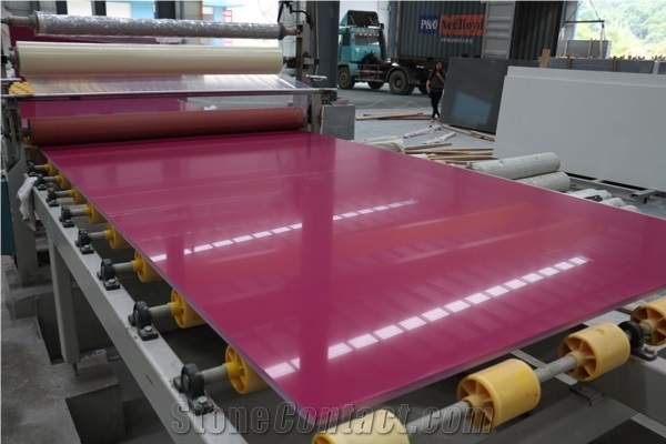 China Pure Dark Rosy Quartz Slabs From Xzx-Stone