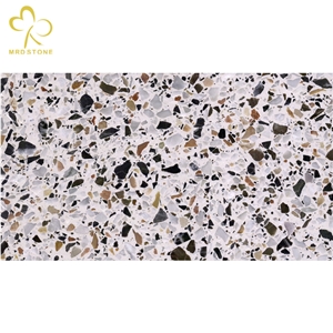 Top Manufacturer Sale Artificial Stone White Terrazzo Slab