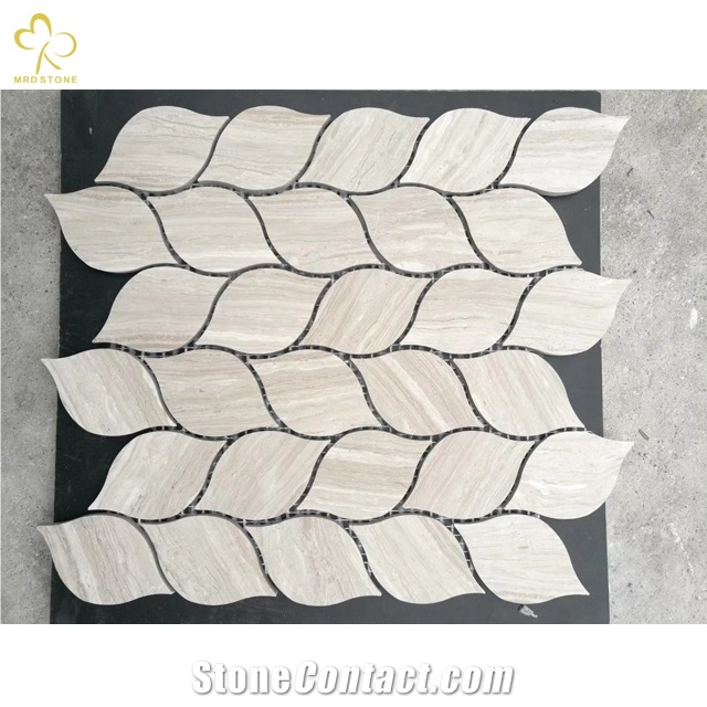 Backsplash Mosaic Carrara White Marble Wall Mosaic Tile