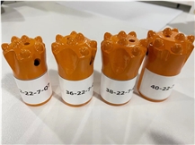 Tapered Rock Drilling Tools Short Skirt Button Bits