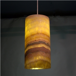 Backlit Onyx Ceiling Transparent Lamp