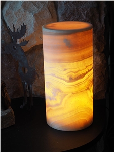 Interior Decor Natural Honey Onyx Lamp Transparent
