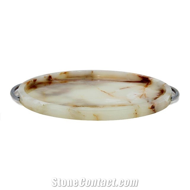 Onyx Tray For Cups, Winebowl Serving Plate