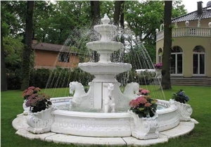 Water Feature Fountain With Flower Pot