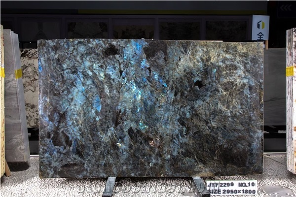 Labradorite Blue, Lemurian Blue ,Madagascar Blue Granite Slabs
