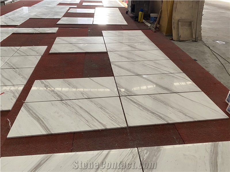 Greece Volakas White Marble Tiles Volakas Marble Tiles