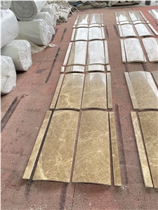 Light Emperador Marble Column Marble Hollow Pillar