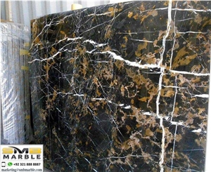 Pakistani Black&Gold- Michaelangelo Marble Slabs
