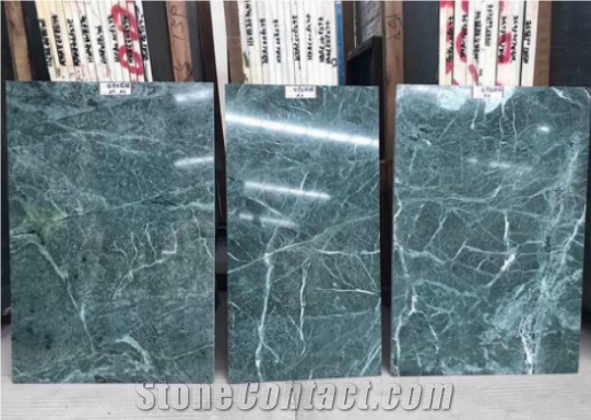 Big Size Polished India Green Marble Slab