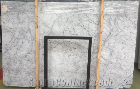Finely Processed Benz Gray Factory Marble Slab