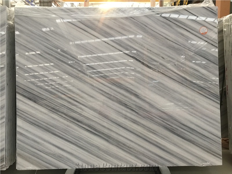 Pure Whiteness Grace Blue China Marble Slab