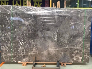 Reliable Quality Romantic Grey Polished China Marble Slab