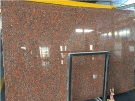 Reliable Quality Santiago Red Polished Granite Slab