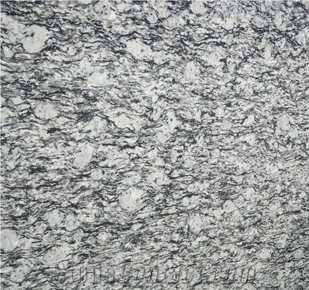 Stable Quality Wave White Polished Granite Slab Big Size