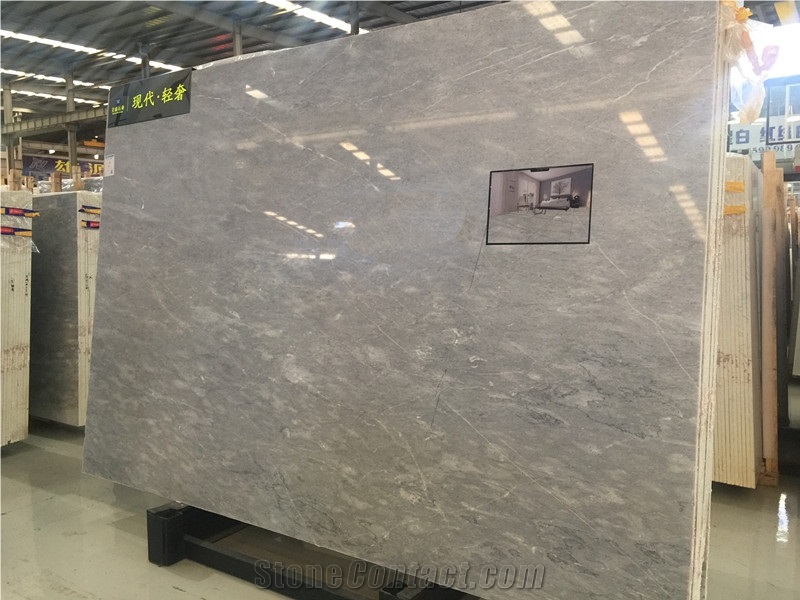 Superior Quality Grand Could Grey China Marble Slab