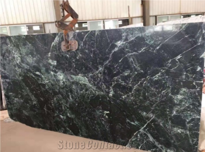 Superior Quality Taiwan Green Polished Marble Slab