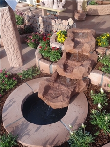 Hand Made Stone Water Feature Fountain, Hand Carved Fountain