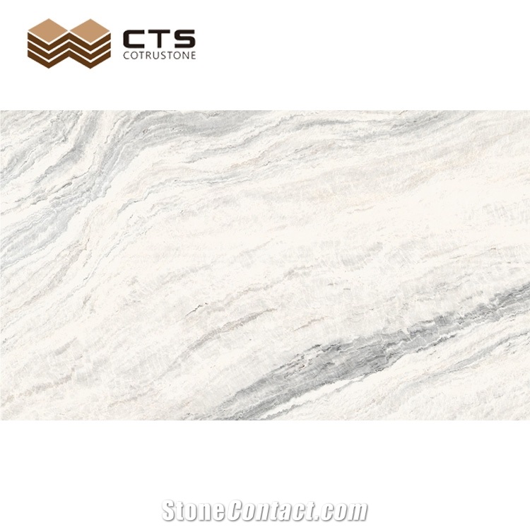 Chinese Yunnan White Natural Slab Marble Stone Modern Design