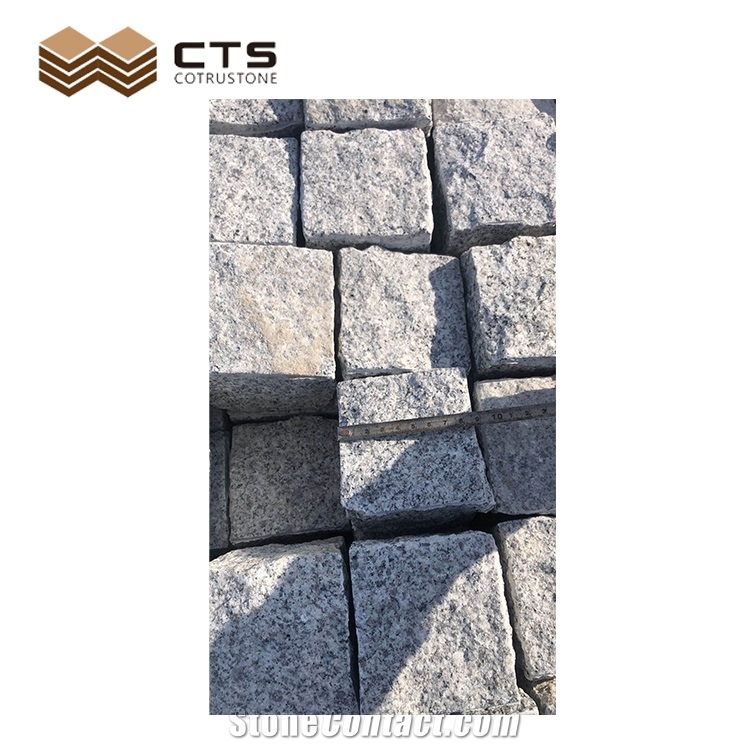 G603 Six Faces Natural Granite Cube Stone For Outside Paving