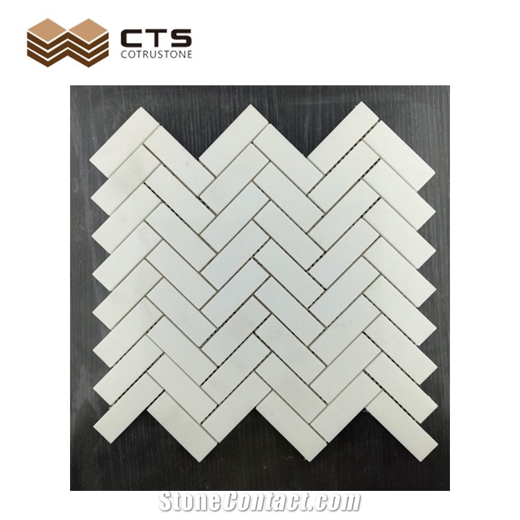 Herringbone Mosaic Cystal White Normal Size 305*305Mm