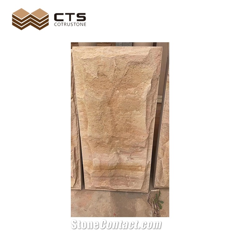 Yunnan Sandstone Rockfaced Sawn Cut Outside Wall Decorate