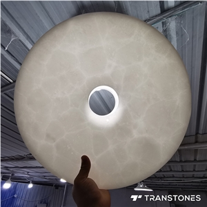 Price Alabaster Slab Decorative Wall Panels Illuminated Disk