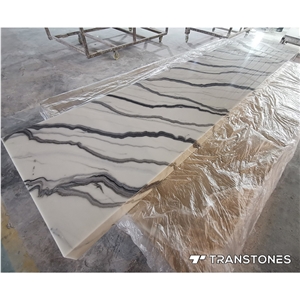 Wall Panel Acrylic Artificial Resin Stone Slabs Backlit Onyx Column