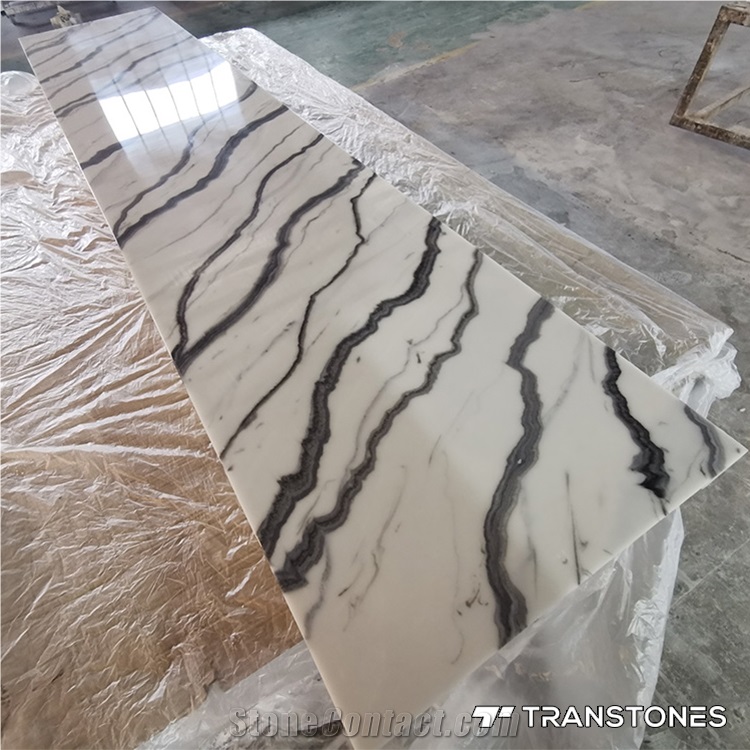 Wall Panel Acrylic Artificial Resin Stone Slabs Backlit Onyx Column