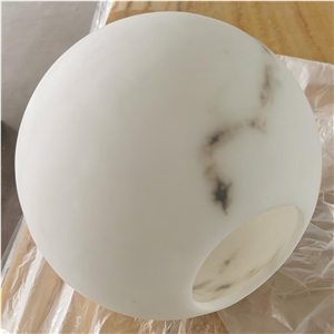 Wholesale White Crystal Ball Sphere Polished Alabaster Globe