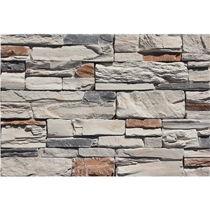 China Cultured Stacked Ledgestone Thin Veneer Wall Cladding